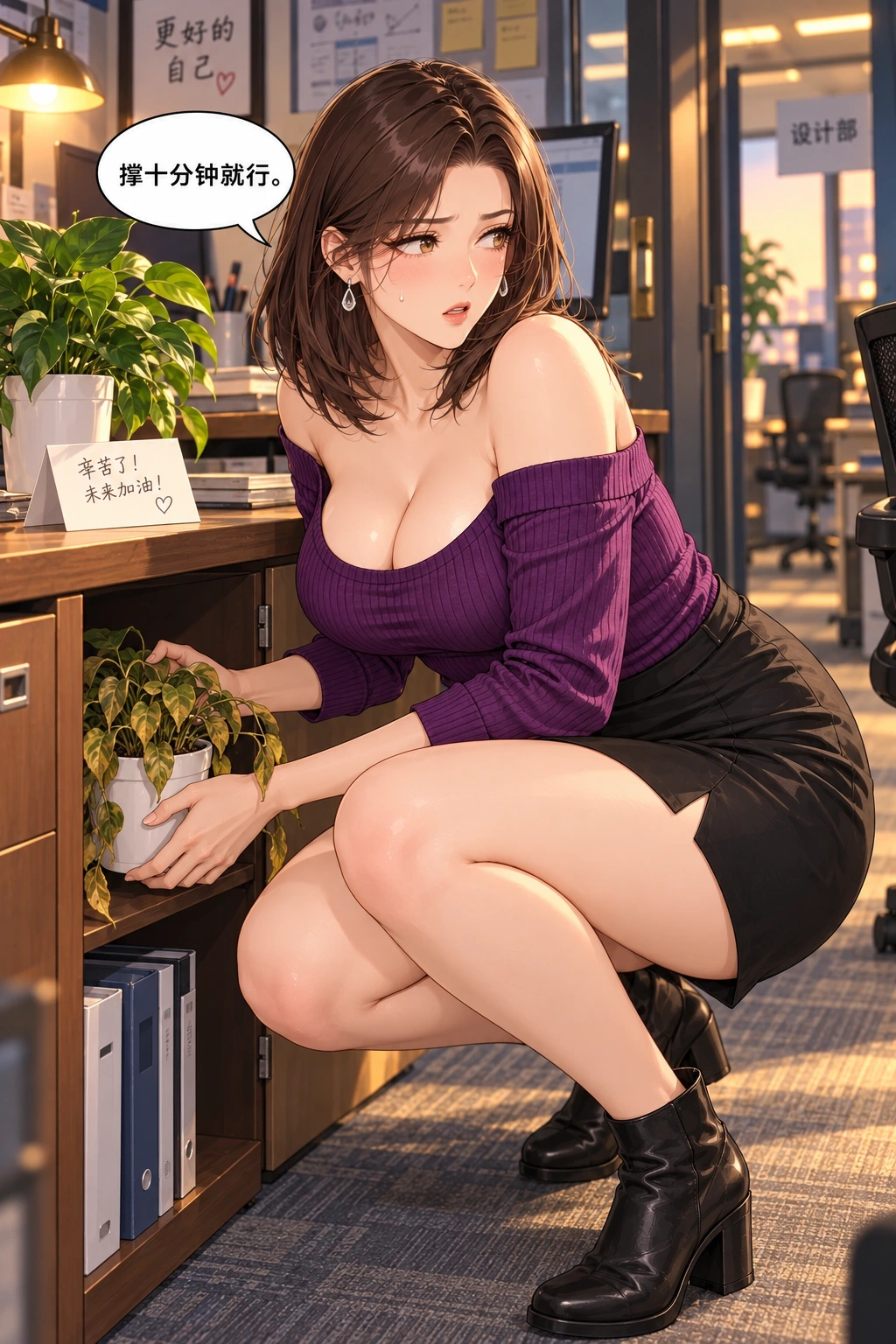 这盆先别浇漫画画面：《这盆先别浇》：藏起受托植物，选择隐瞒