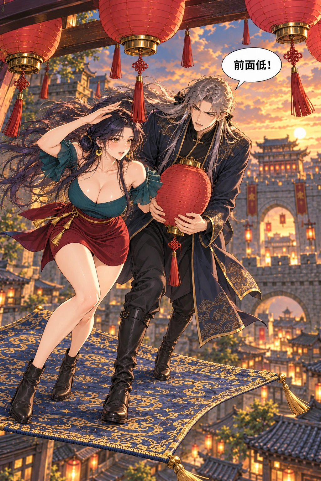 这毯不送单人漫画画面：《这毯不送单人》：第二个障碍让两人必须协调而非各顾各