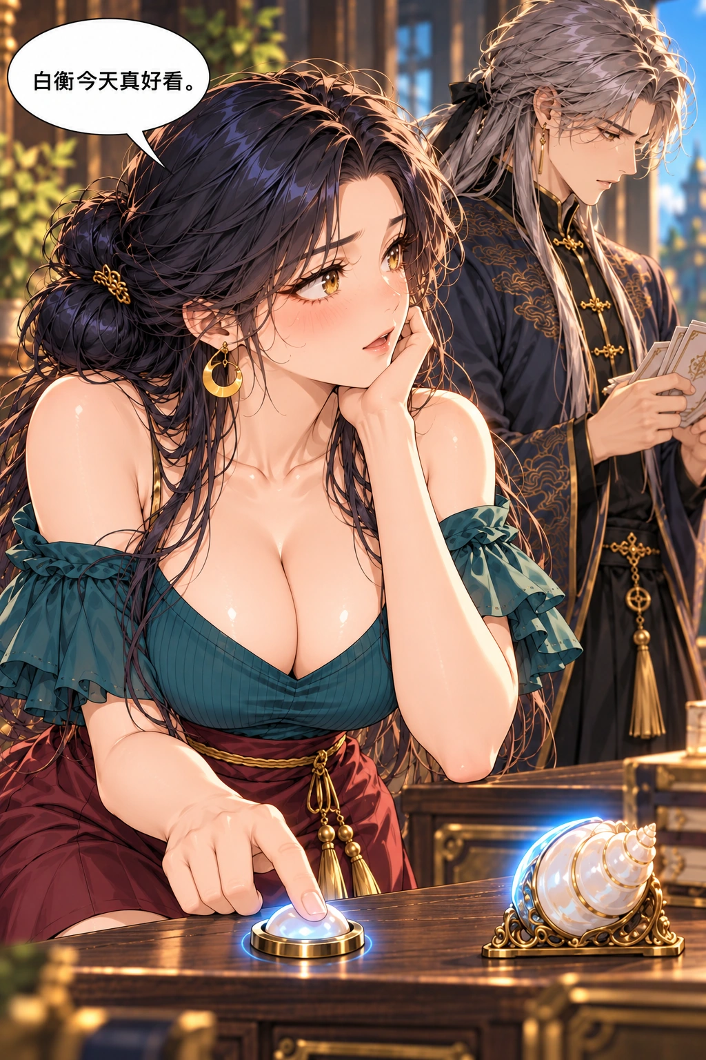 这句别播漫画画面：云舒录入的音量极低，背对的白衡完全不可能听到，只有运行的蓝光回声贝收录到这句内容