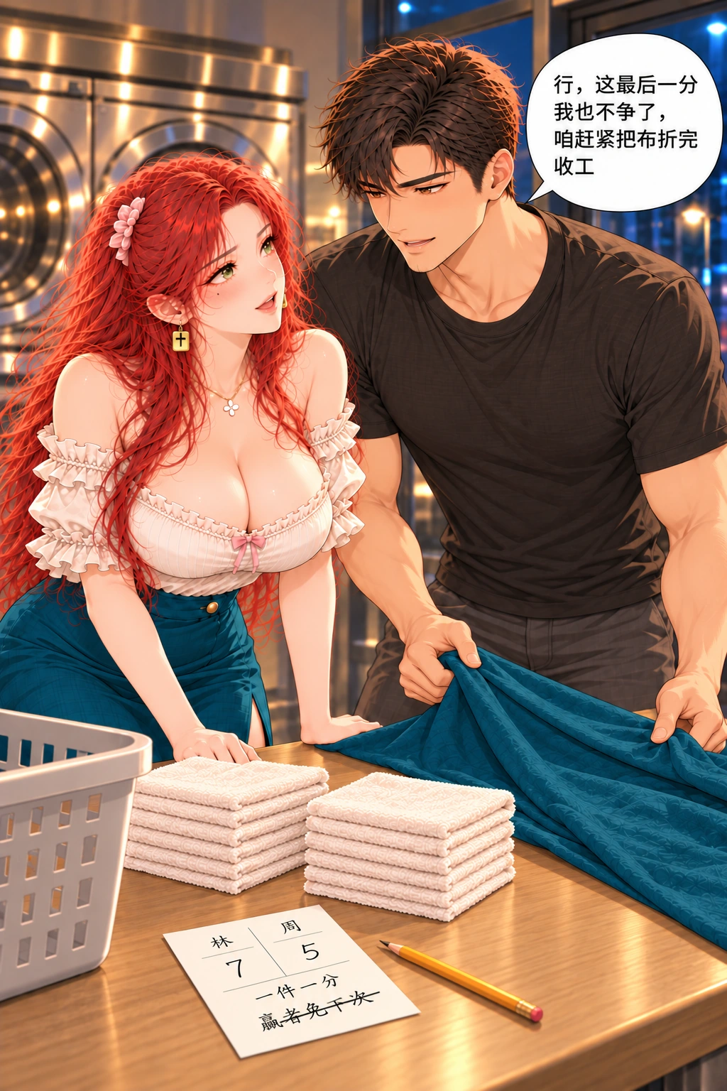 这一分算谁的漫画画面：他的改选落实到拿起共同大布，不只是口头原谅。