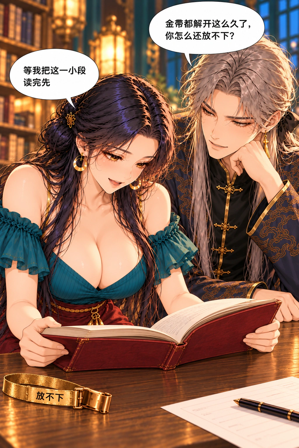 这回真放不下漫画画面：放不下从工具限制变为自己的兴趣，搭档相处更松快，未确认恋人。