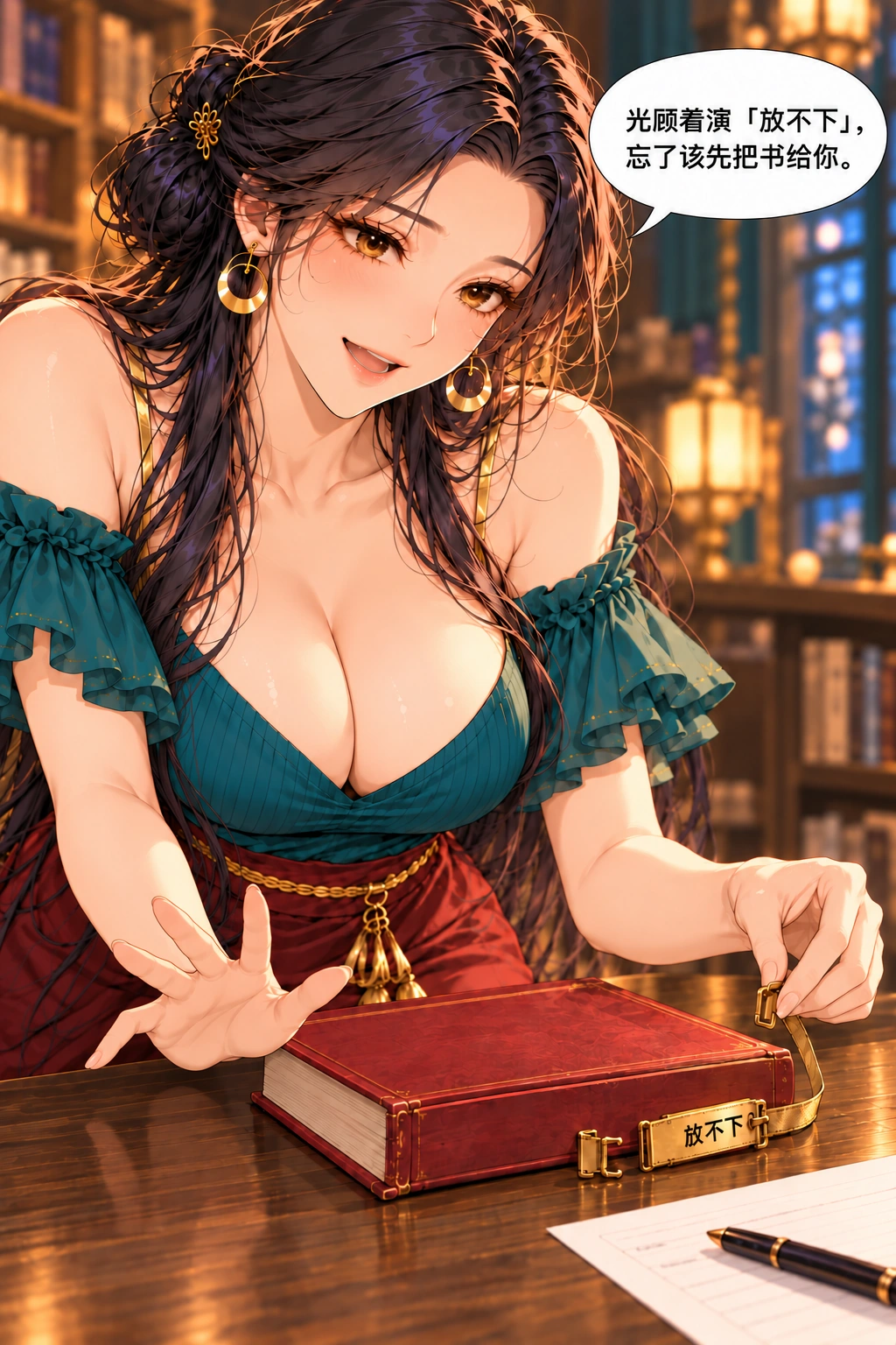 这回真放不下漫画画面：她自己终止吸睛展示，明确把读者需求放在表演之前。