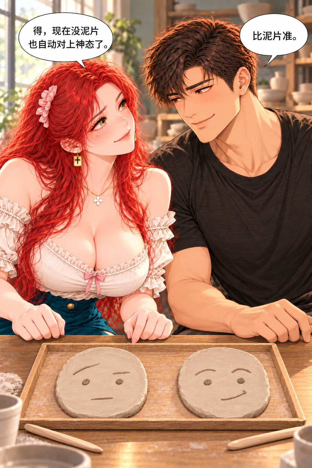 你把我改没了漫画画面：《你把我改没了》：他们愿保留另一人眼里的自己，前面工夫代价不被奖品抹去。