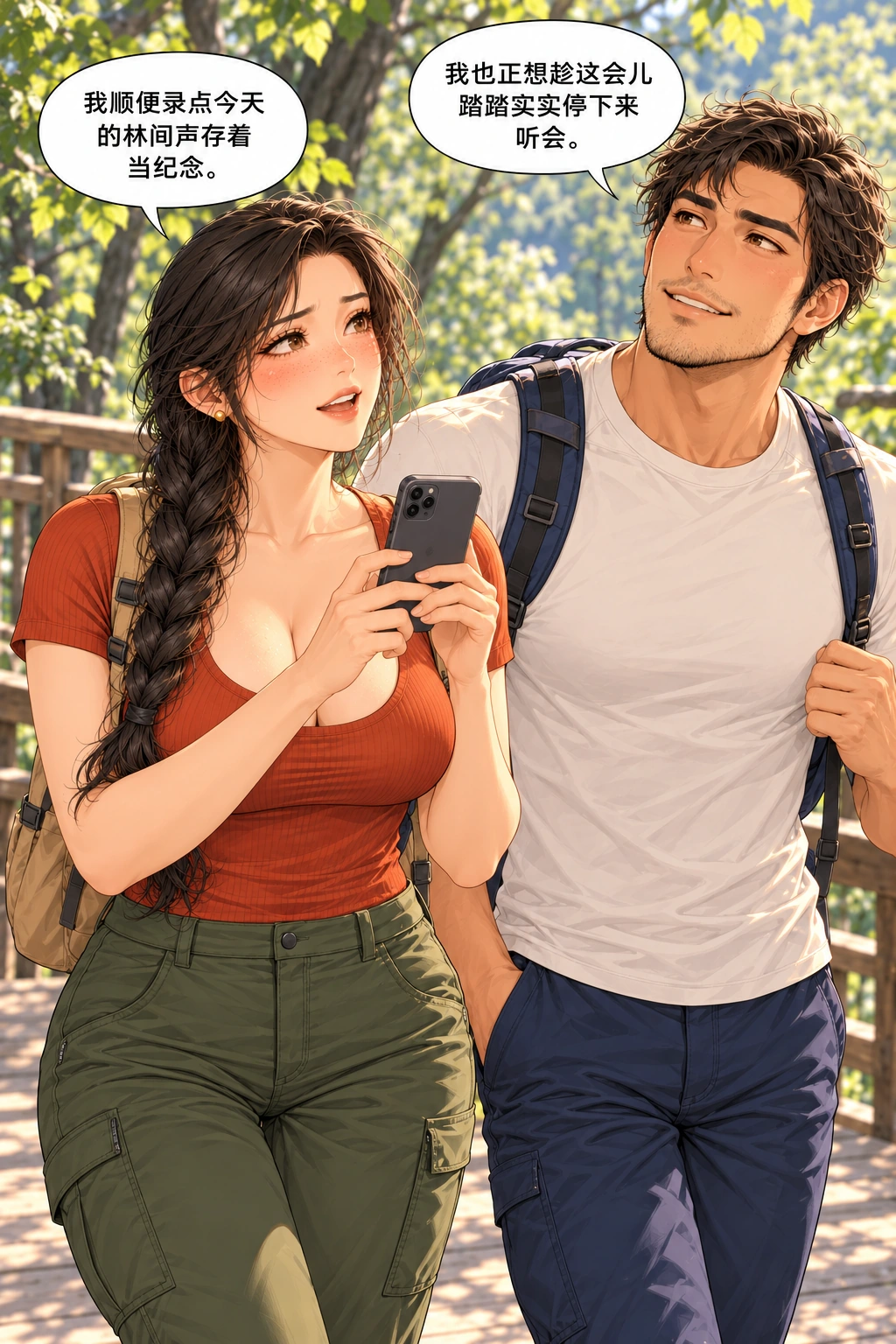 风还没轮到说话漫画画面：《风还没轮到说话》：双方愿望都明示，先自愿停稳才录音。