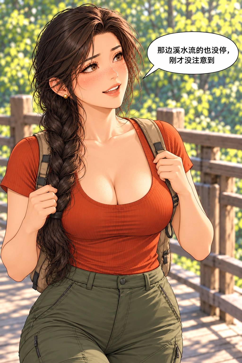 风还没轮到说话漫画画面：《风还没轮到说话》：她分享刚才错过的当下感受，没有把手机再拿出来补录。