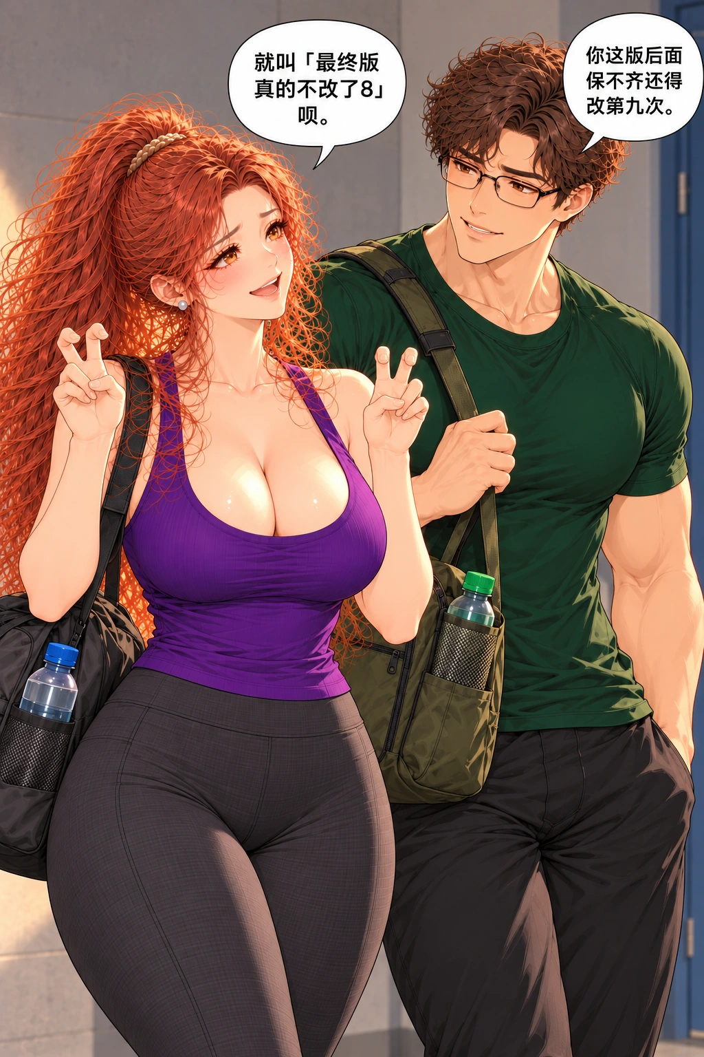说走又没走漫画画面：《说走又没走》：具体文件名兑现糗事，陆闻的接话让她不再独自尴尬。