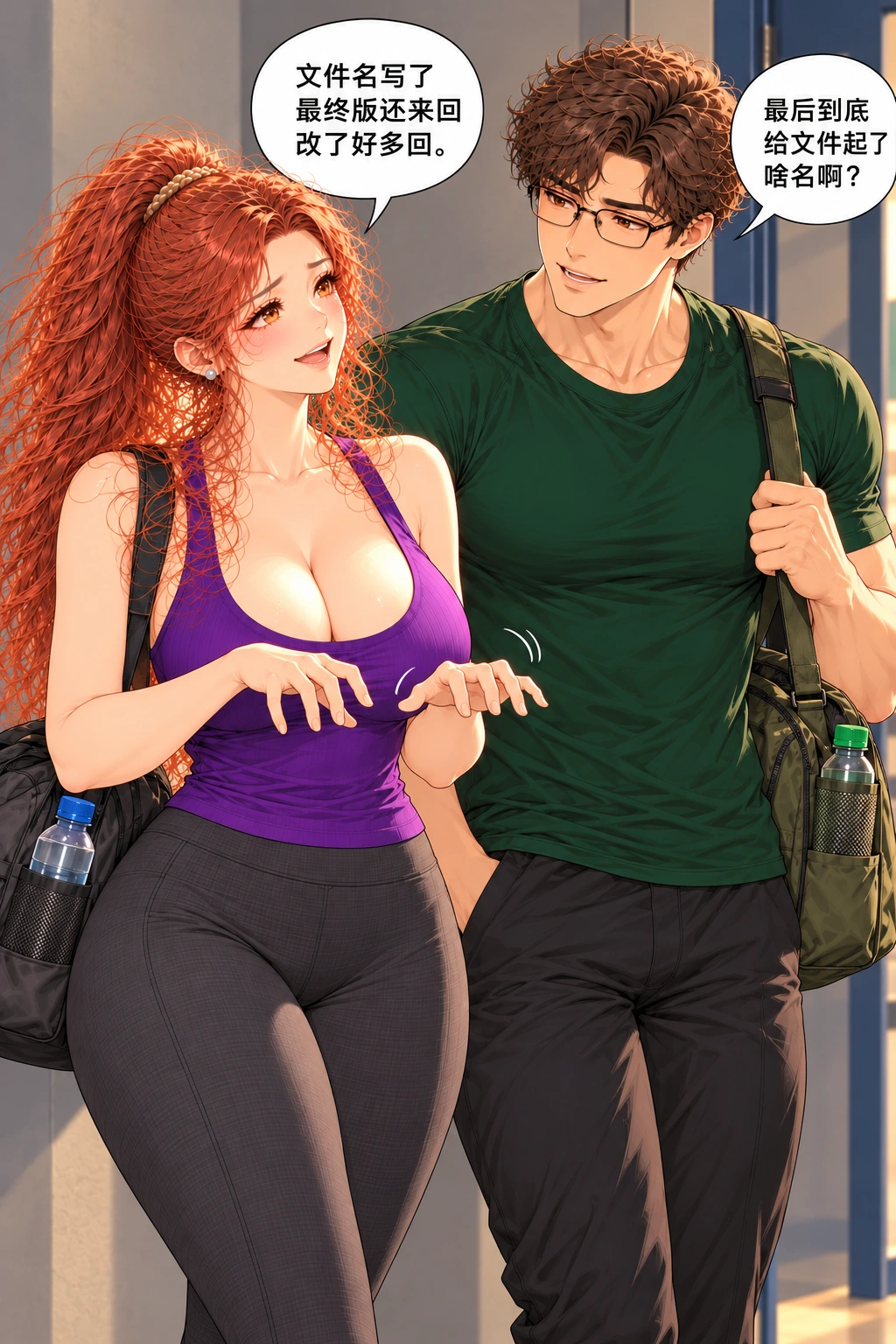 说走又没走漫画画面：《说走又没走》：不再闲话掩饰，她把反复取最终版的事讲给具体的他听。