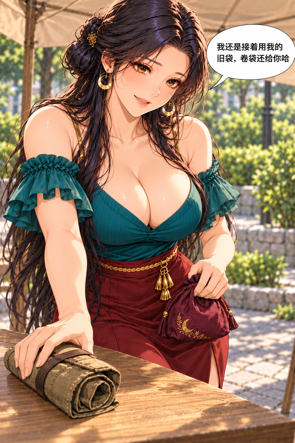 谁说用不上漫画画面：《谁说用不上》：实际归还卷袋，保留旧袋的选择付出机会成本。