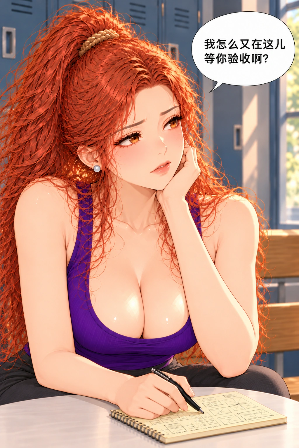 两位甲方先下班漫画画面:《两位甲方先下班》:唐绮先把工作的压力说出来,角色首次不再假装无负担