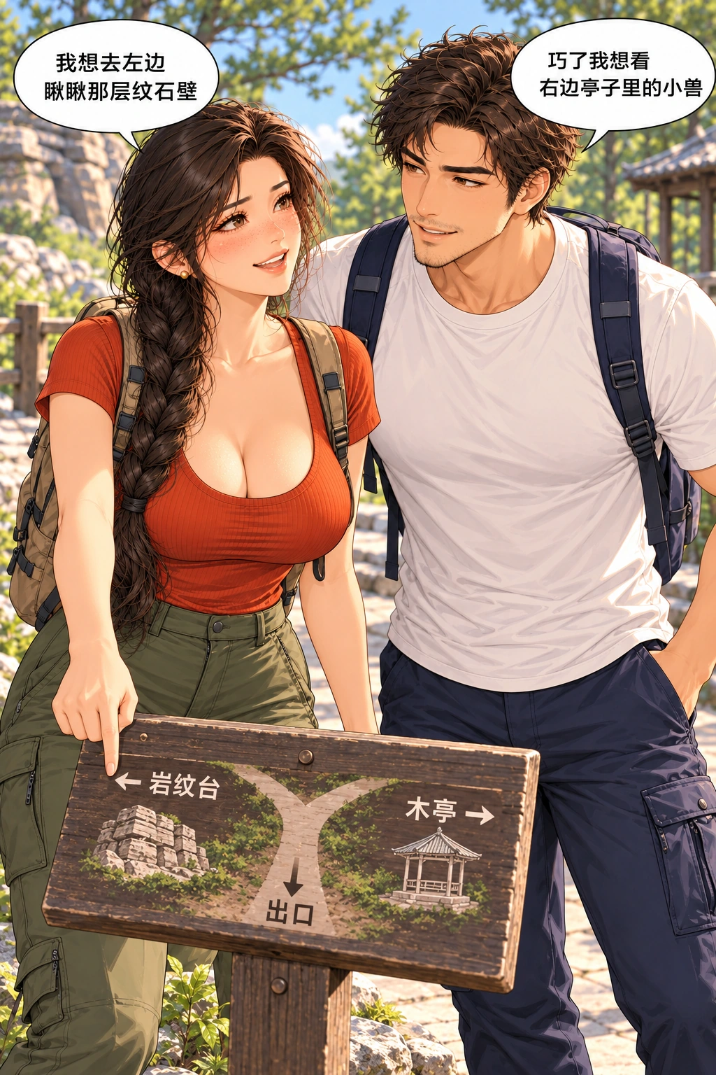 空着的半句话漫画画面:《空着的半句话》:双方公开不同看点,观众知道目的地,并非猜错路线。