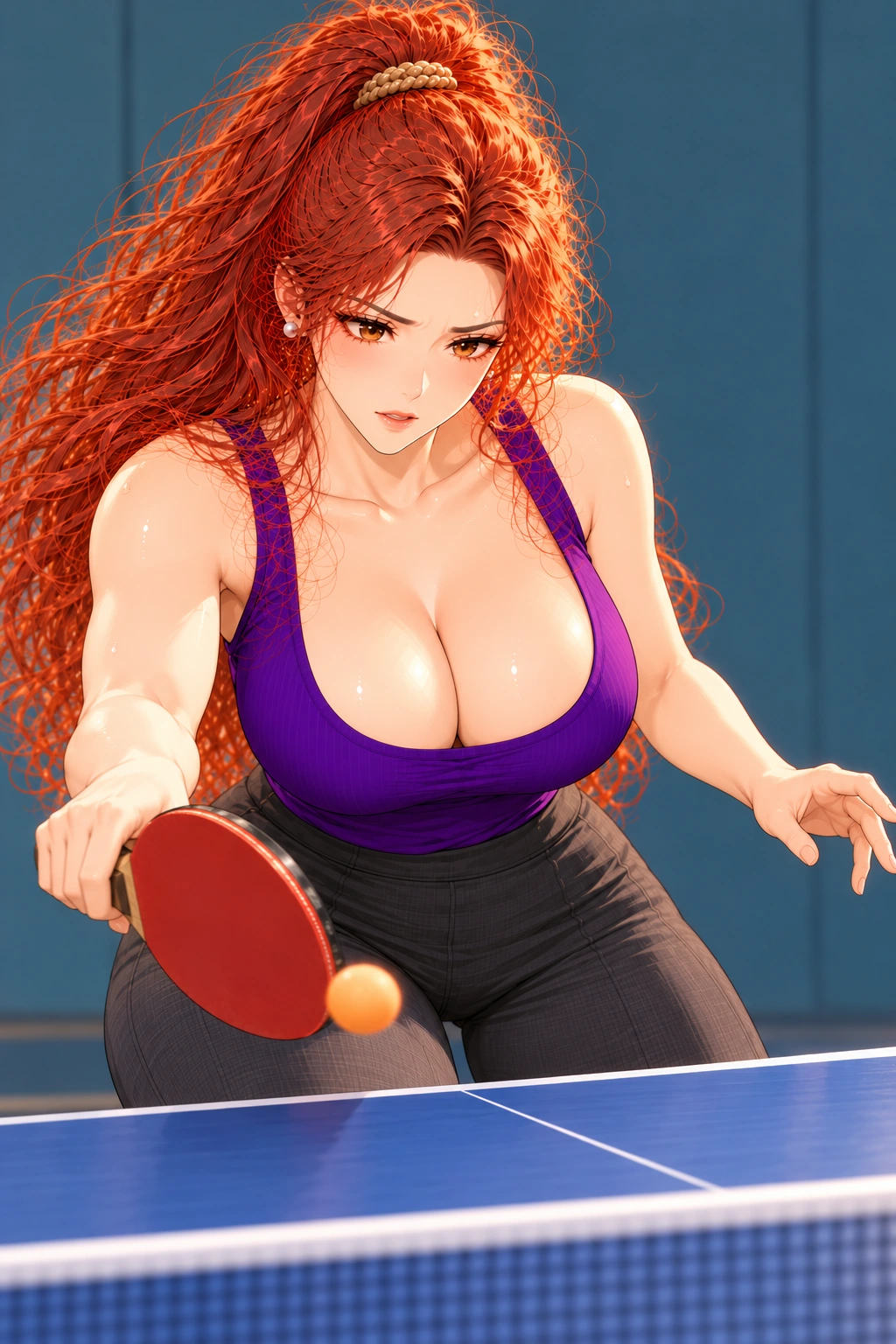 这分没排上漫画画面:《这分没排上》:她已真的认真争,最后失分不能被读成又让球