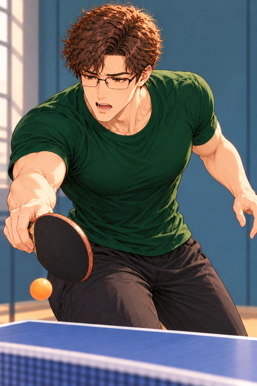 这分没排上漫画画面:《这分没排上》:前四分是认真对打所得,非男主预先送胜