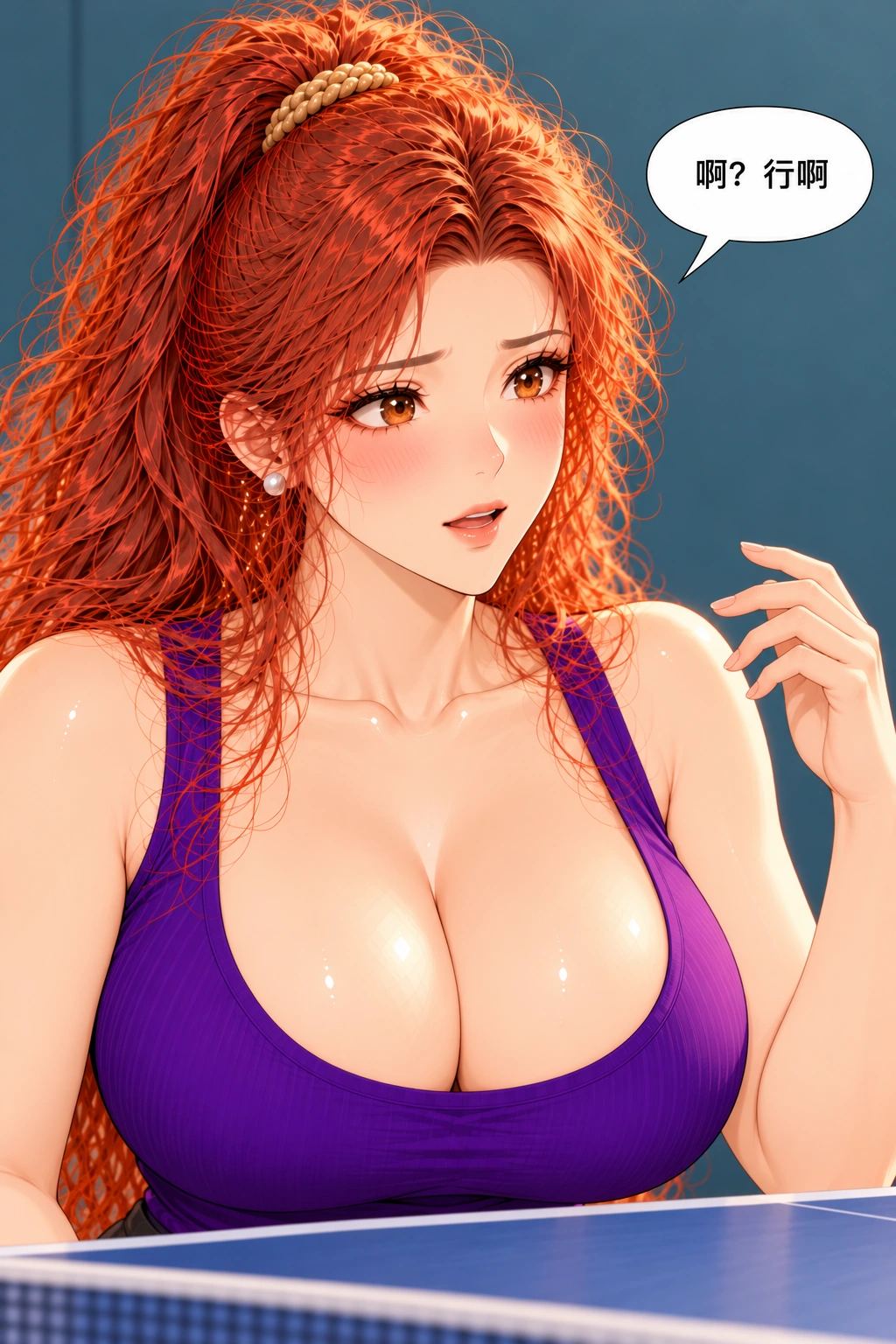 这分没排上漫画画面:《这分没排上》:她实际放弃掌控胜负的便利,同意真打,保留4:4