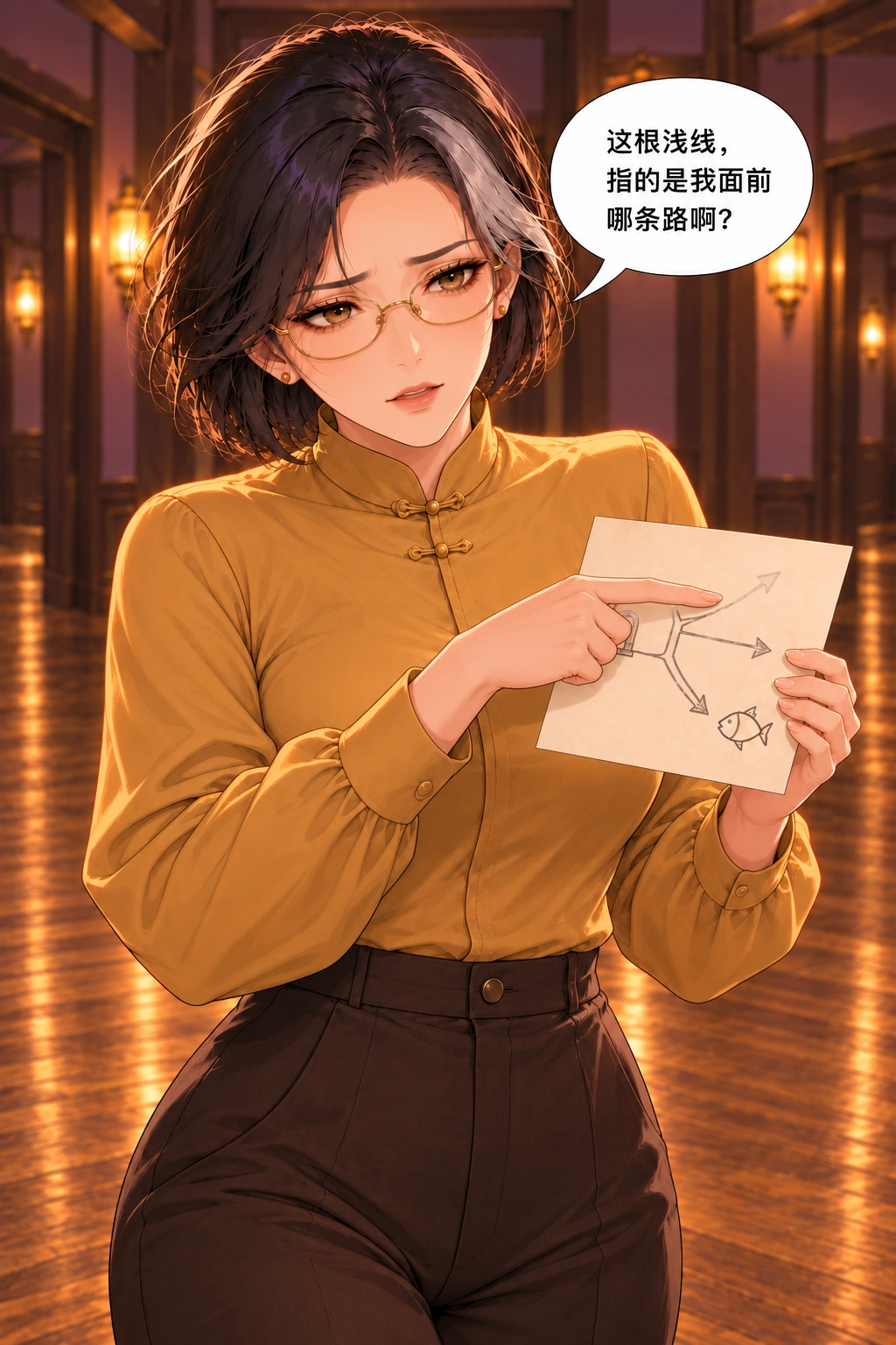 活箭头请收手漫画画面:《活箭头请收手》:第二轮真的检出浅线不清,而非一改即全通过。