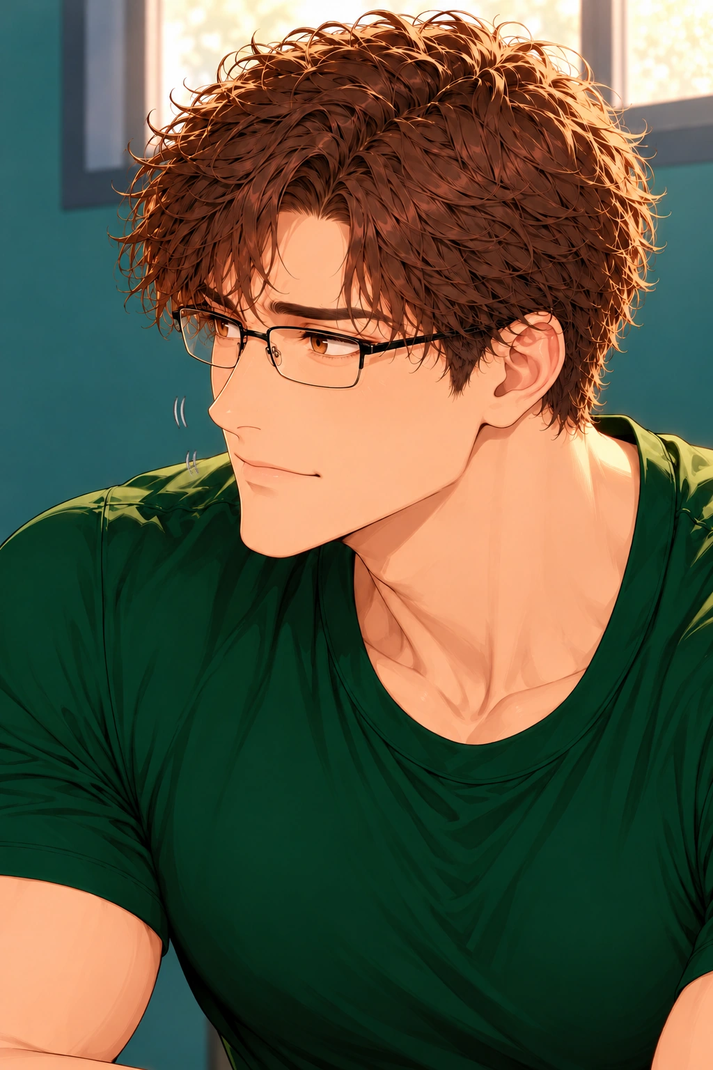 冠军脸没绷住漫画画面:《冠军脸没绷住》:她的招暂时奏效,陆闻真有破功风险但稳住。