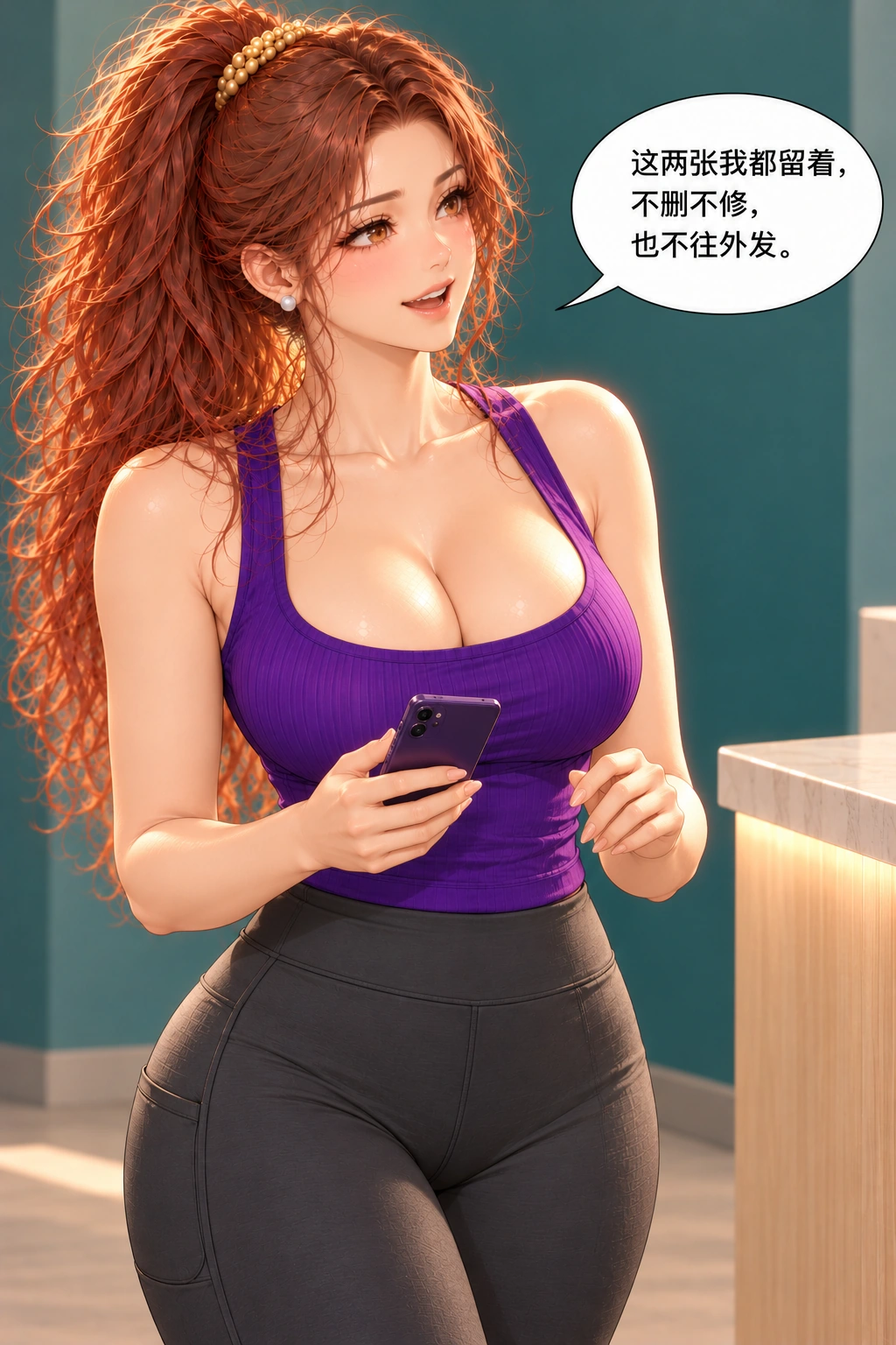 这张像在听课漫画画面：《这张像在听课》：她自主保留两张认真脸并决定私留，不再等一张规定时刻的笑