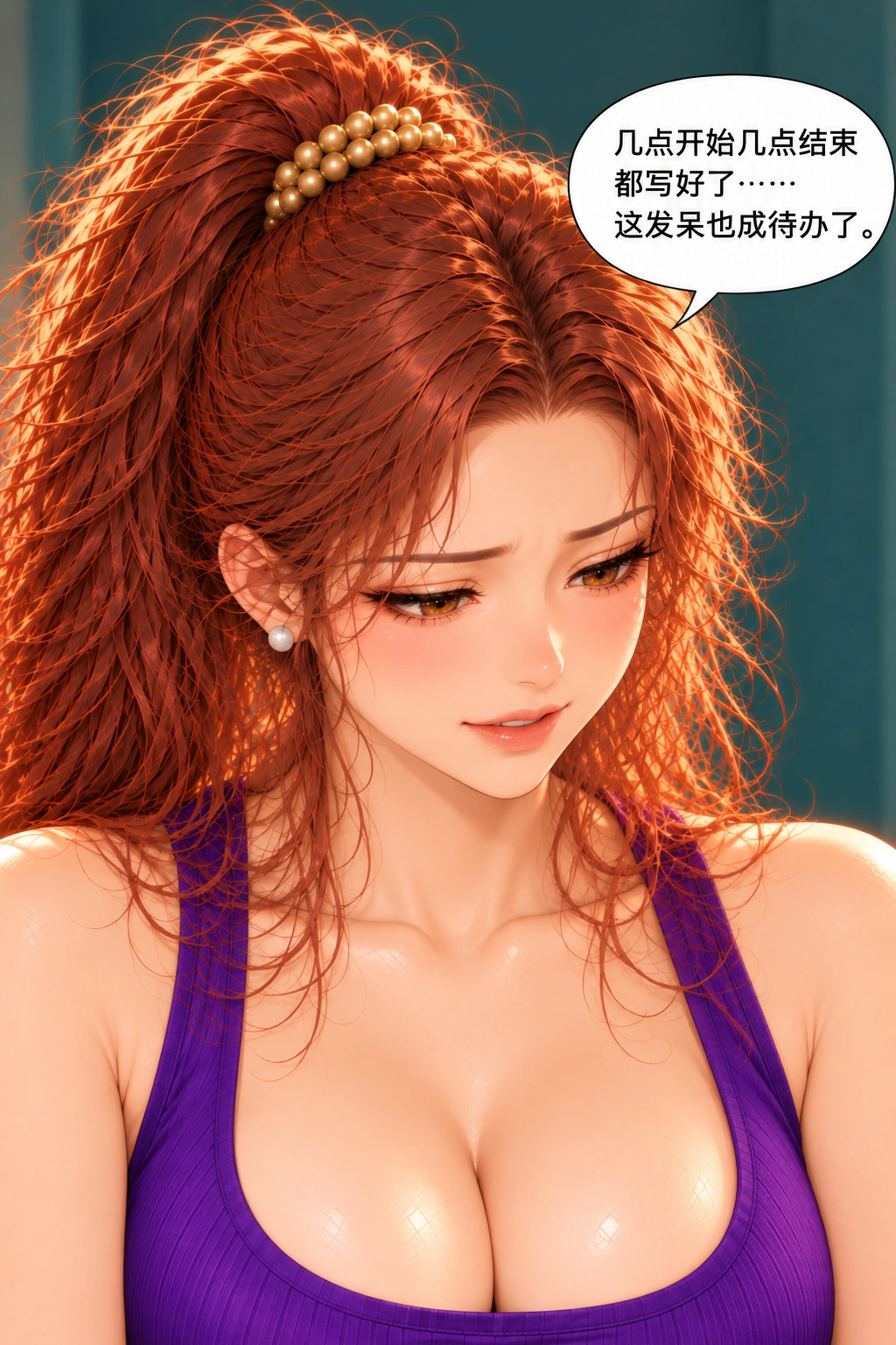 发呆也要打卡漫画画面:《发呆也要打卡》:她意识到救空白的办法又把发呆变成了待办。