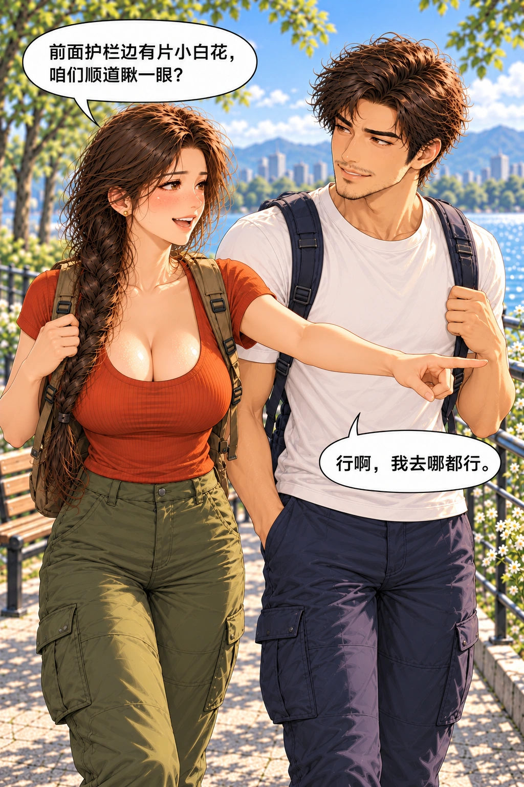 嘴先到终点漫画画面:《嘴先到终点》:本可坐的第一处被她自选顺道向前、他自己答应而错过,不是强迫或设备事故。